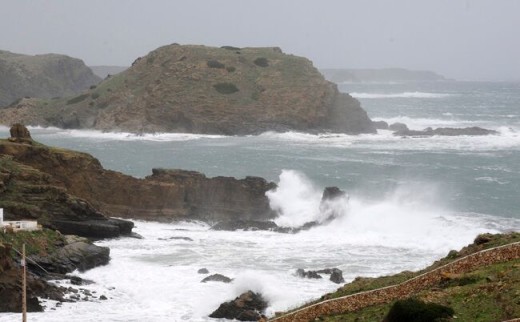 Temporal en Sa Mesquida (Foto: Tolo Mercadal)