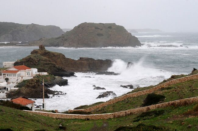 Temporal en Sa Mesquida (Foto: Tolo Mercadal)