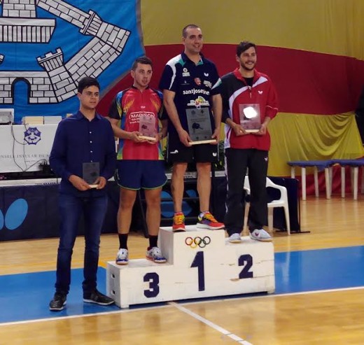 Xavier Bagur, en el podio absoluto del campeonato.