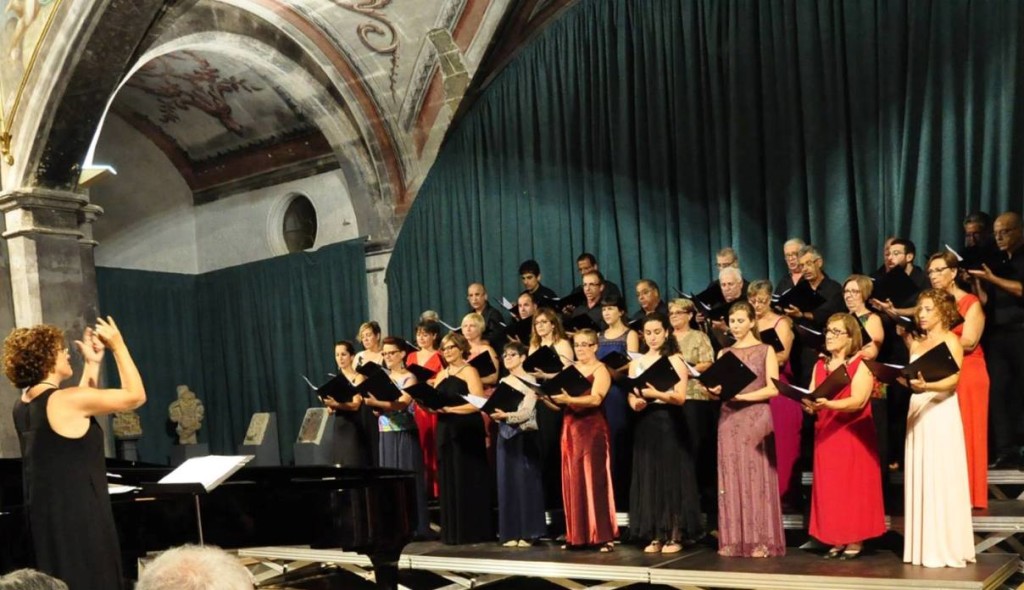 Cantores de la Capella Davídica en el concierto inaugural del Festival de Música d'Estiu de Ciutadella 2015. Foto: Rafa Raga.