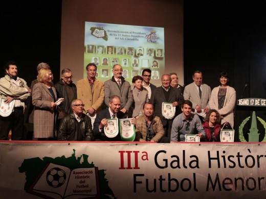 (Fotos) El aniversario del Atlètic Ciutadella, estrella de la Gala Històrica del Futbol Menorquí