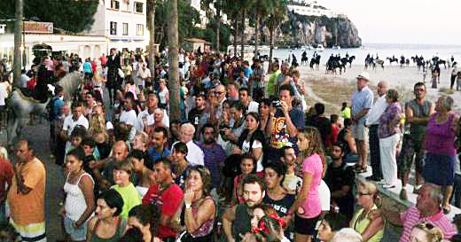 Imagen de archivo de una fiesta en Cala en Porter.