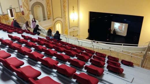 Vista del anfiteatro del teatro de Calós durante su jornada de puertas abiertas de principios del pasado diciembre.