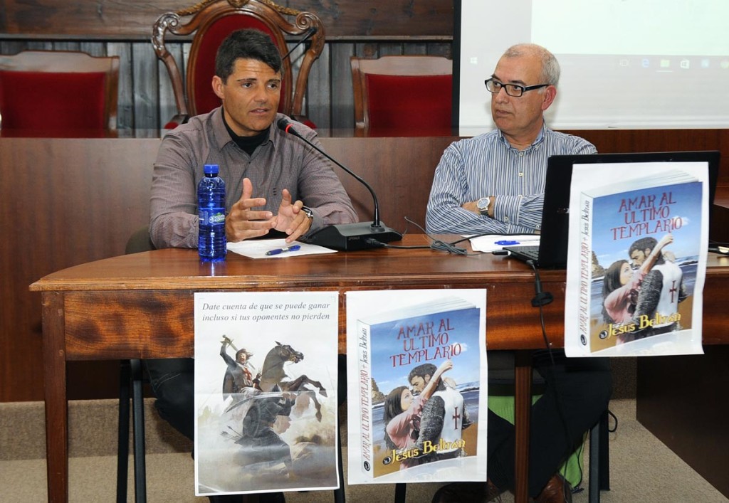 Momento de la presentación de 'Amar al último templario'. Foto: Tolo Mercadal.