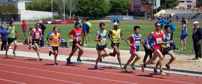 Imagen de la prueba de los 3.000 metros masculinos.