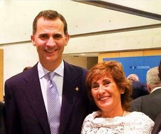 Aurora Herráiz ya se ha visto con el rey Felipe VI con motivo de la Farmacia Llabrés.