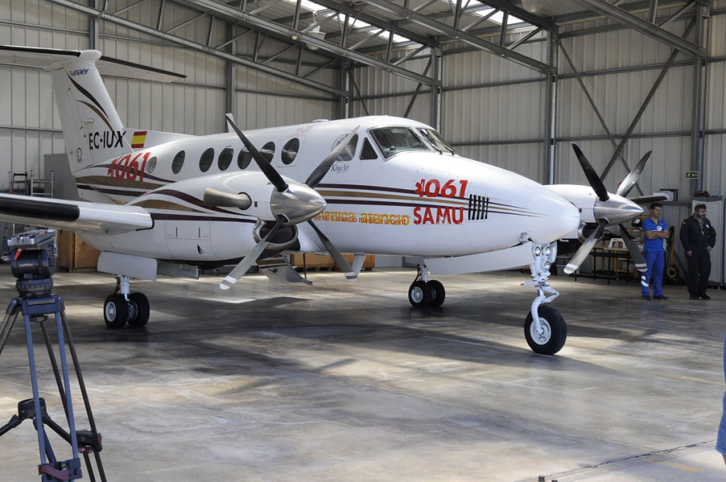 Avión-ambulancia con base en Maó.