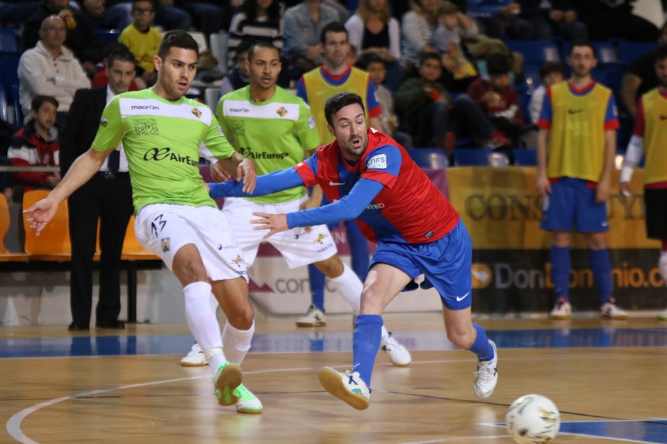 Acción de un partido del Palma Futsal de la presente temporada (Foto: Palma Futsal)