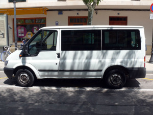 La infractora conducía una Ford Transit.