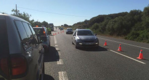 El accidente ha causado retenciones en la general.