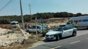 El accidente ha provocado retenciones.