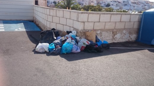 Acumulación de basura.