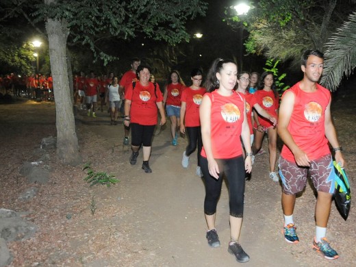 (Fotos) Deporte bajo la luna llena