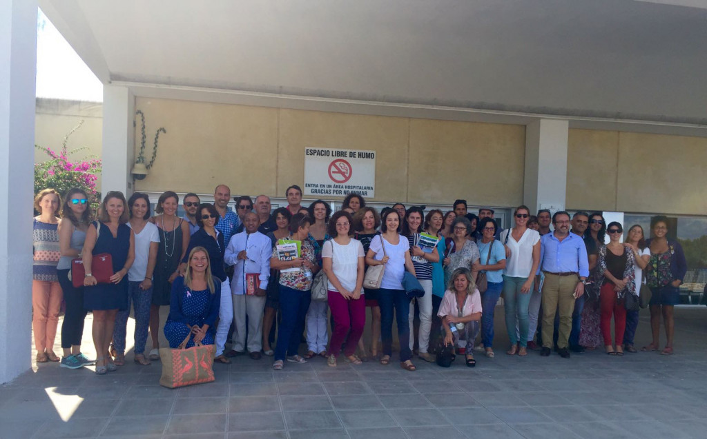 Los médicos participantes en el encuentro.