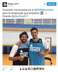 Captura de la cuenta de Twitter de Sergio Llull. 