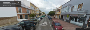 Imagen en Google View de la calle Madrid de Ciutadella.