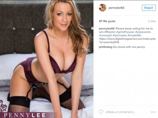 (Fotos) Penny Lee: una modelo erótica inglesa “encantada” con Menorca