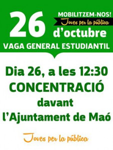 Cartel de la concentración.