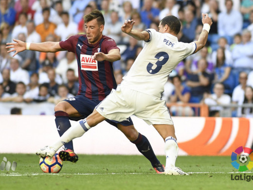 (Fotos) Gesta del Eibar de Sergi Enrich en el Bernabéu