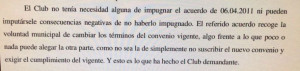 Extracto de la sentencia.