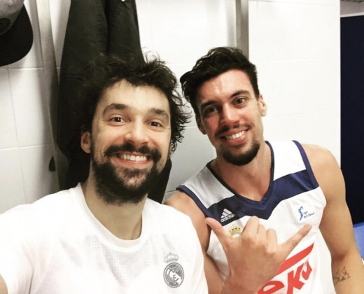 Suárez, junto a Llull tras el partido.