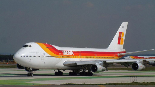 Imagen de un avión de Iberia.