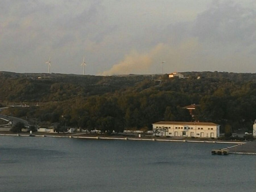 (Fotos y videos) Incendio en Es Milà