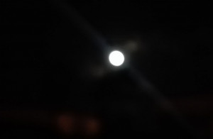 La luna brilló de forma espectacular.