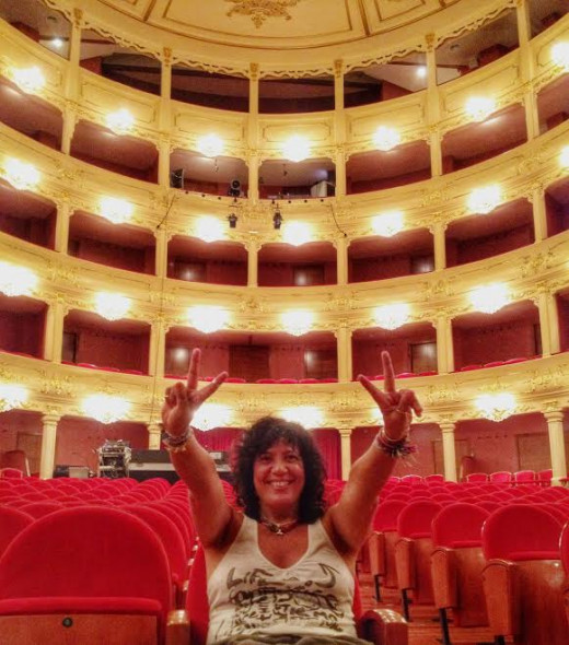 Rosana, en una anterior visita al Teatre Principal de Maó.