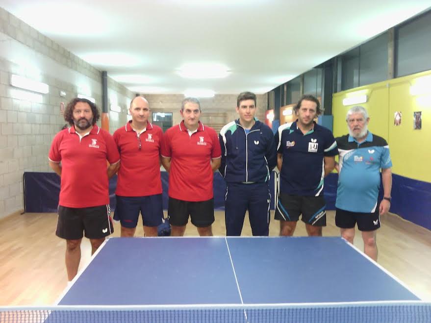 Formaciones de CTT Ciutadella y Santa Eulàlia antes del inicio del partido.