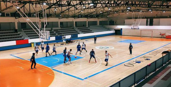 Entrenamiento del miércoles del Made in Menorca en el polideportivo de Maó (Foto: Bàsquet Menorca)