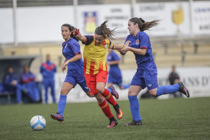 Imagen del partido de la selecci´n balear sub 16 ante Catalunya (Foto: futbolbalear.es)