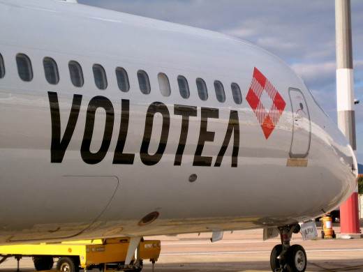 Avión de la compañía Volotea.