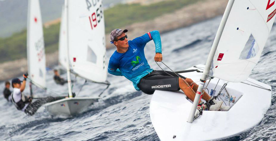 Joan Cardona, durante una regata.