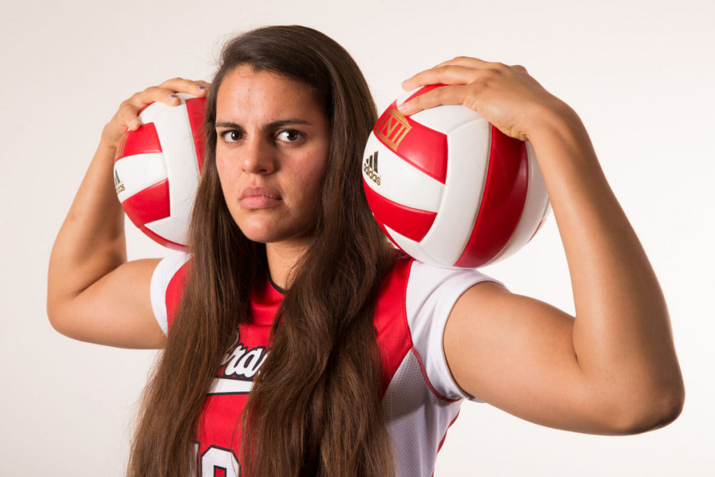 Alicia Ostrander, nueva jugadora del Avarca de Menorca, en su etapa universitaria.