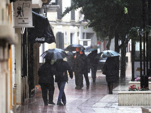 Más lluvia de lo normal.