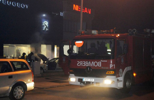 Imagen de archivo de los bomberos en otra actuación.