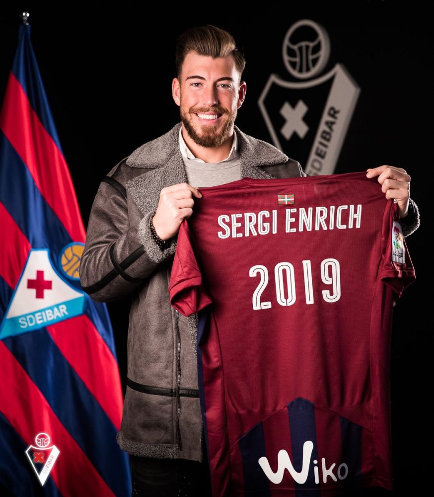 Sergi Enrich, con la camiseta del Eibar (Foto: SD Eibar)