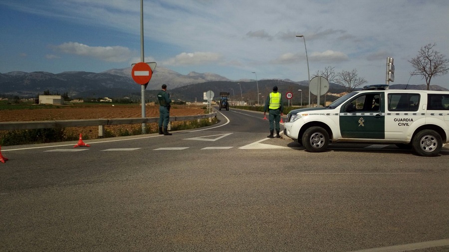 Imagen del dispositivo coordinado por la Guardia Civil.