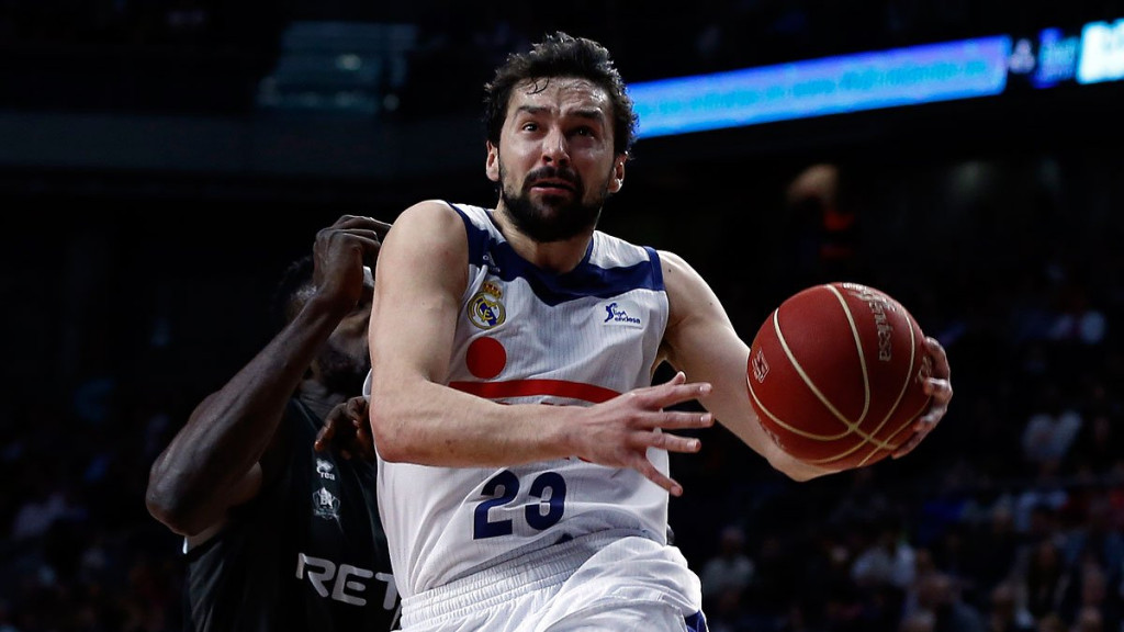 Penetración a canasta de Sergio Llull (Foto: ACB Photo)