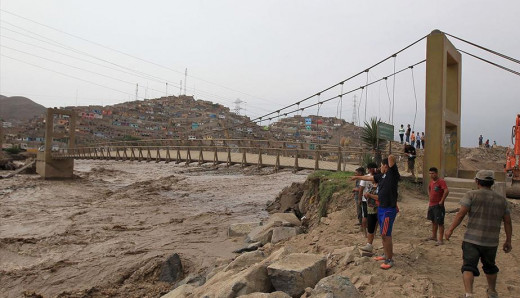 Las lluvias están provocando graves problemas en Perú