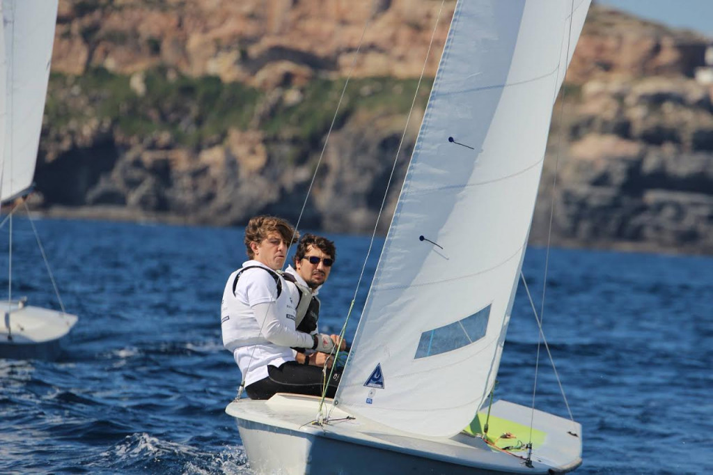 Jordi Triay y Lluís Mas, en un momento de la regata.