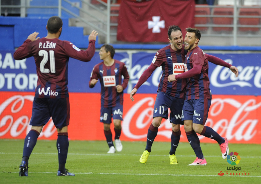 Sergi Enrich, feliz tras marcar el gol (Foto: laliga.es)