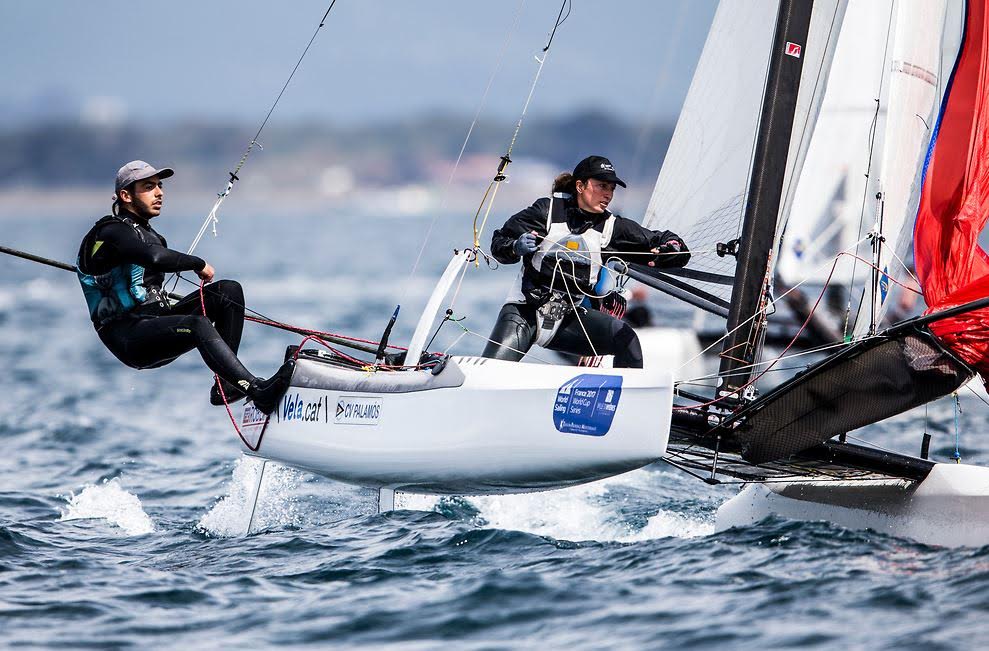 Júlia Rita, en un momento de la regata.