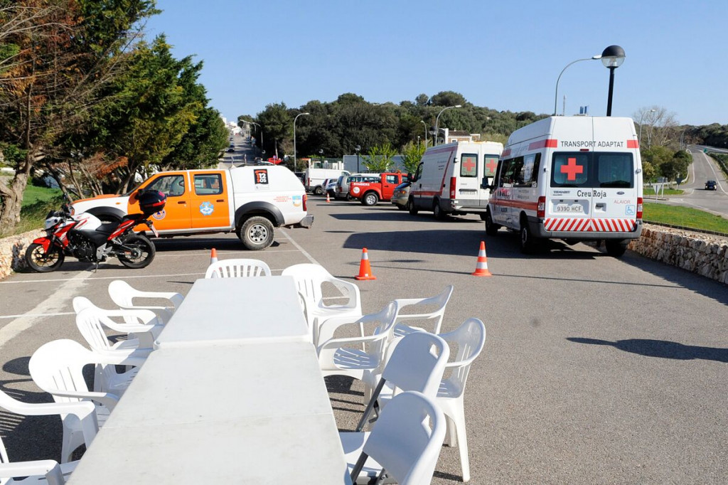 Lugar en el que se colocó el dispositivo de búsqueda (Foto: Tolo Mercadal)