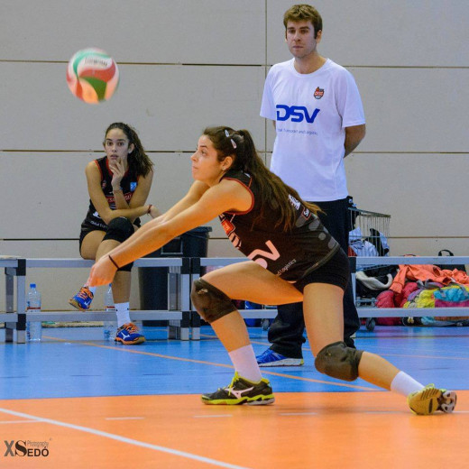 Alba Cardona, durante un partido.