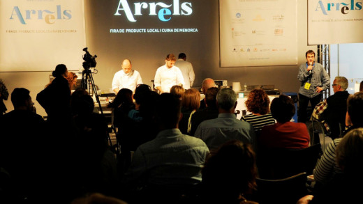 Algunos cocineros, en un momento de las jornadas (Foto: Tolo Mercadal)