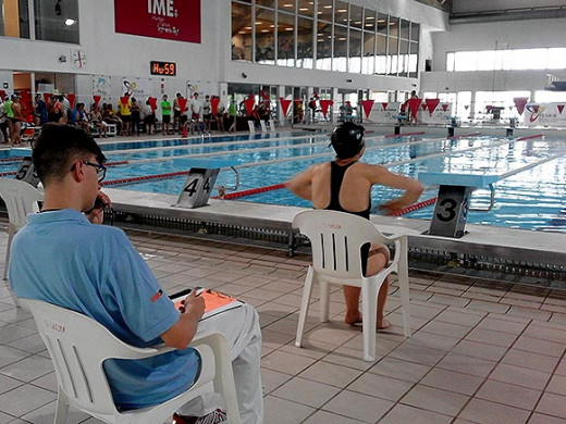 (Galería de fotos) Caterin Mercadal se cuelga el oro en la piscina de Son Moix