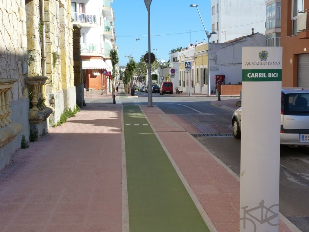 Carril bici en Maó