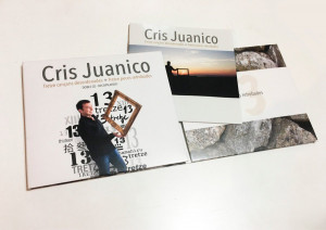 Diseño de la portada e interior del disco de Cris Juanico.